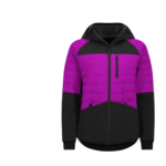 Dog Handler Purple and Black Bubble Jacket