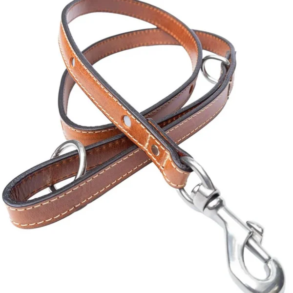 Leather Dog Leash Doggie Training