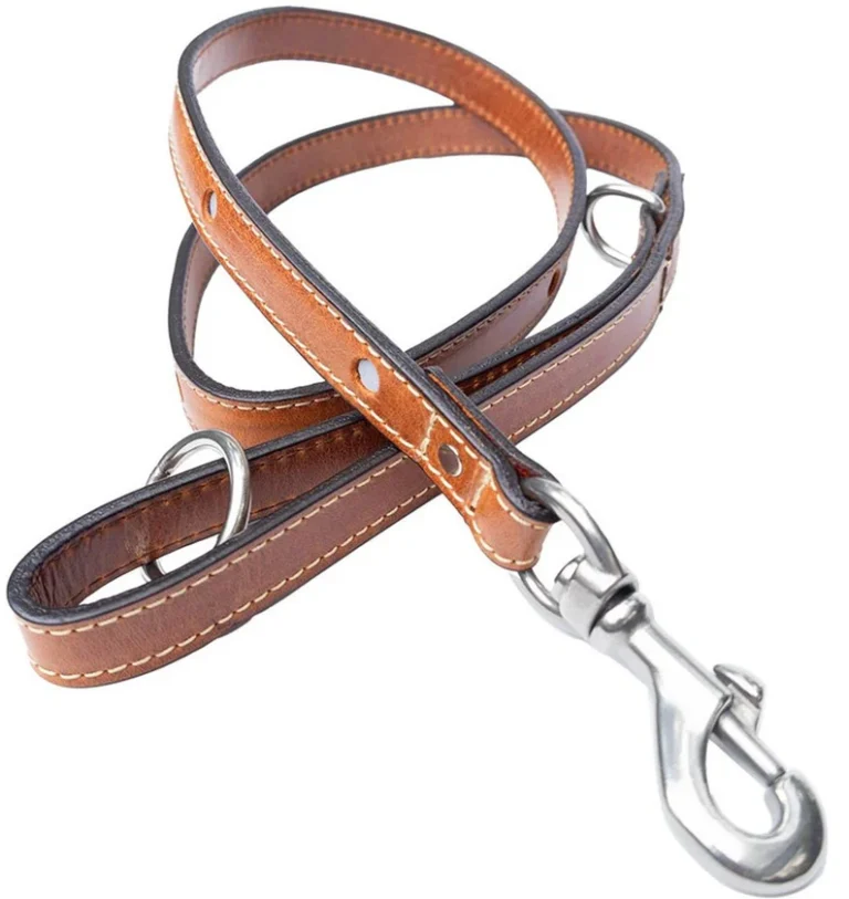 Leather Dog Leash Doggie Training
