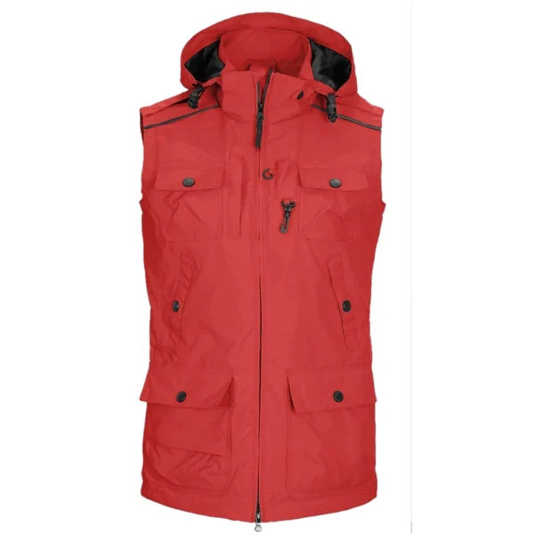 Men Multi-Pockets Hooded Vest
