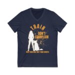 Train and Don't Complain Unisex V-Neck Tee - Pup Pioneer