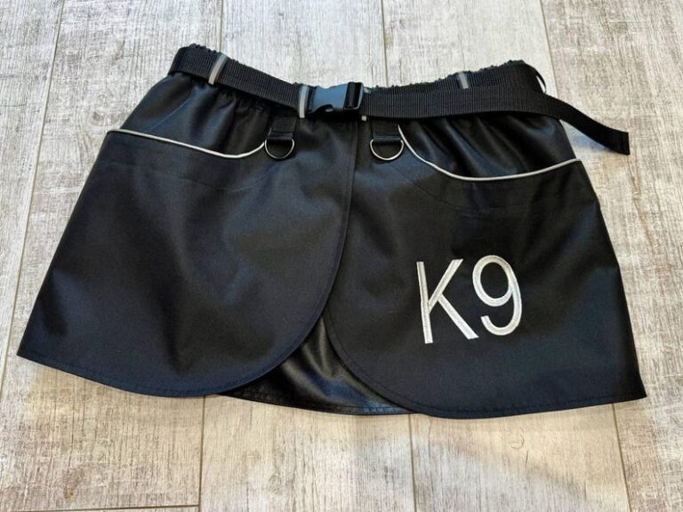 Black Dog Training Skirt – K9 Embroidered Utility Belt Skirt