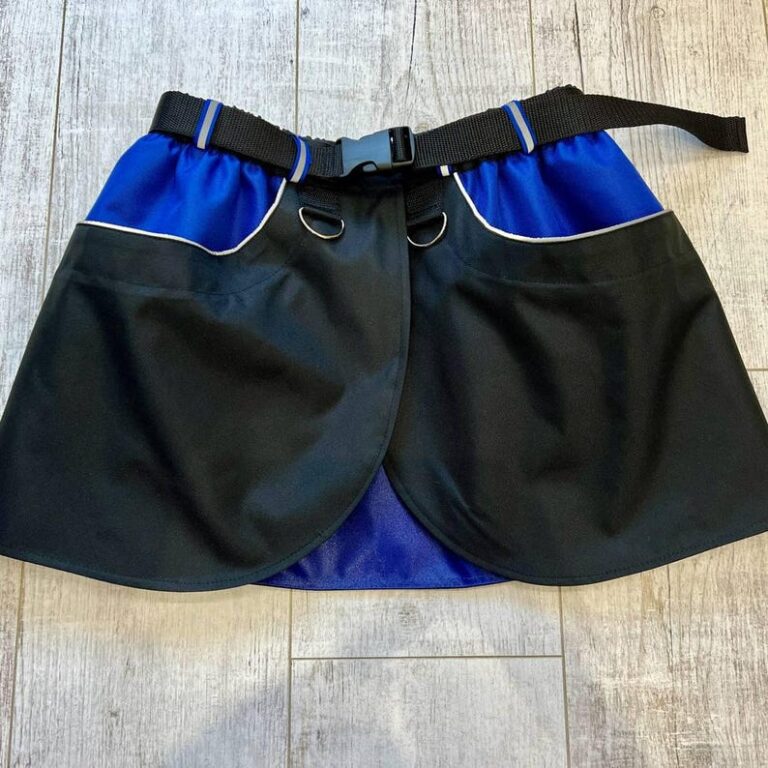 Dog Training Skirt - Blue/Black