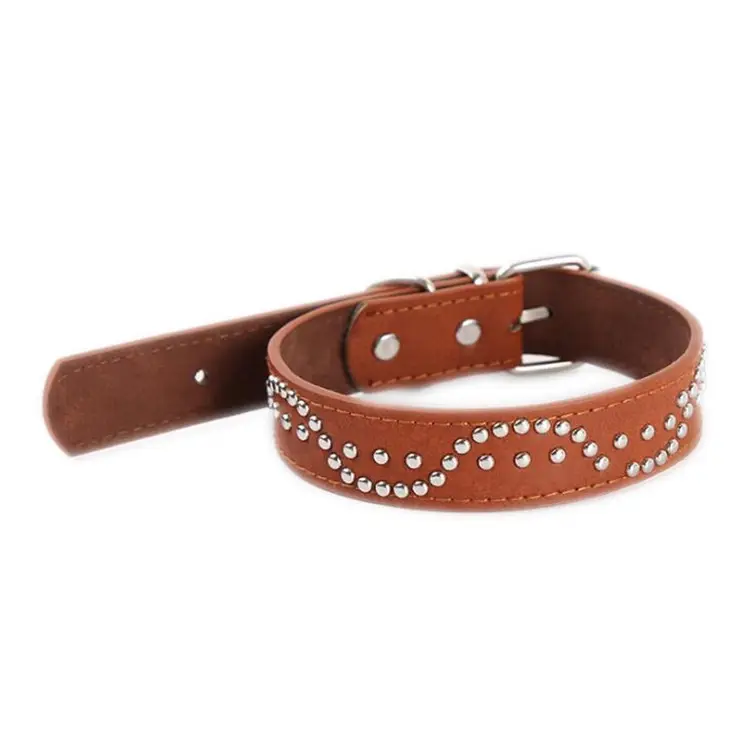 Stylish Studded Leather Dog Collar