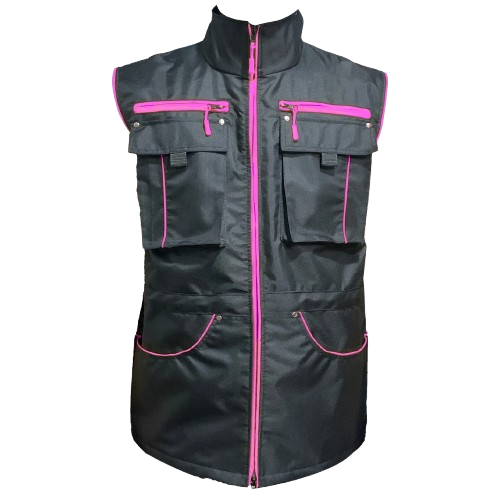Dog Handlers Training Vest Black & Pink